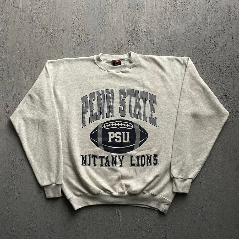 Vintage Penn State Nittany‎ Lions Sweatshirt Mens XL Grey 90s PM Sports